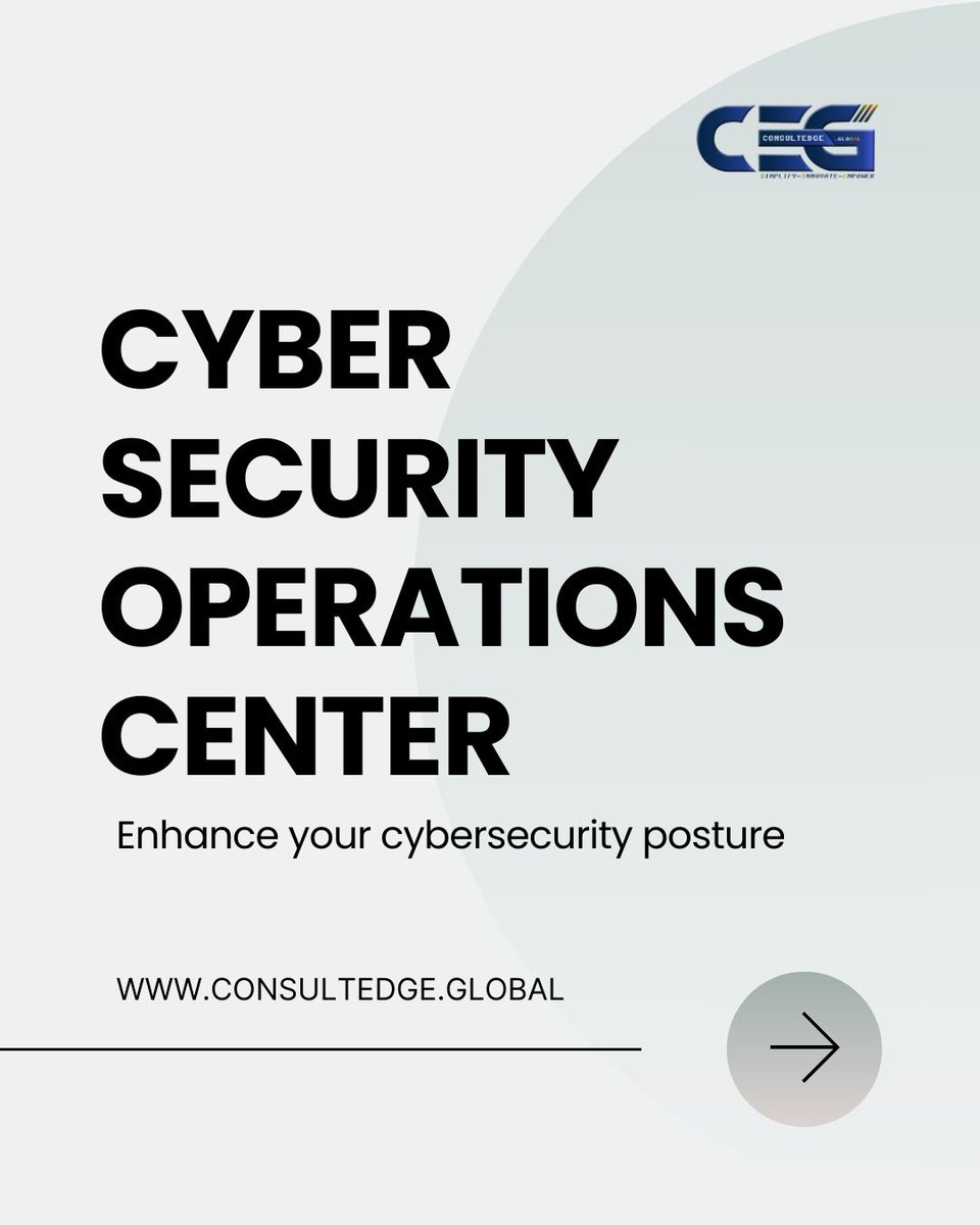 ConsultEdgeGlb's tweet photo. 🔐 24/7 Vigilance. Zero Compromise. 🔐
At https://t.co/2SdF2O5onU, provides top-tier SOC services
🌍 Global Reach, Local Expertise
💡 Real-Time Protection
⚙️ Zero Compromise
Let’s talk: Sales@ConsultEdge.Global
#CyberSecurity #SOC #GlobalSecurity #24/7Protection #ThreatDetection https://t.co/FD2DZLWkG0