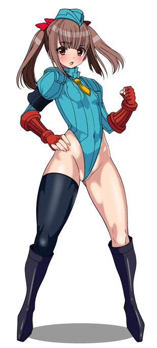 親衛隊スーツのしづねちゃんも全身ver用意しました。

細かい手直しもして昨日の茉莉お嬢様とセットのやつもどうぞ。 