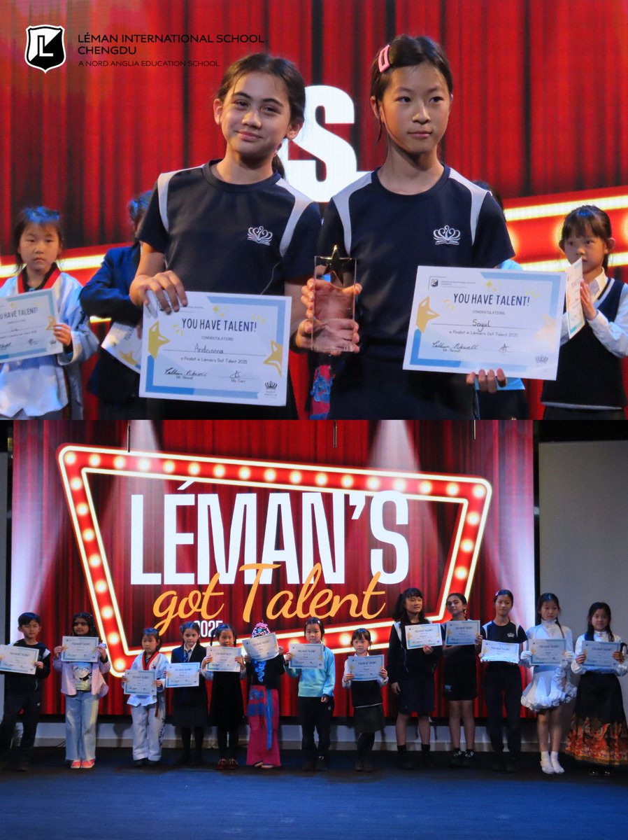 LemanChengdu's tweet image. At Léman, we celebrate each student’s unique talents. On March 12th, our third annual "Léman's Got Talent" showcased primary school musicians, singers, dancers, magicians, and gymnasts. Their confidence and passion were truly inspiring.