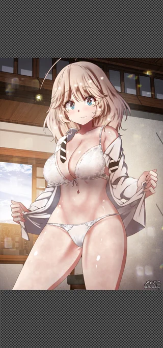 着替える宇宙人ちゃんAlien girl changing her clothes :) 