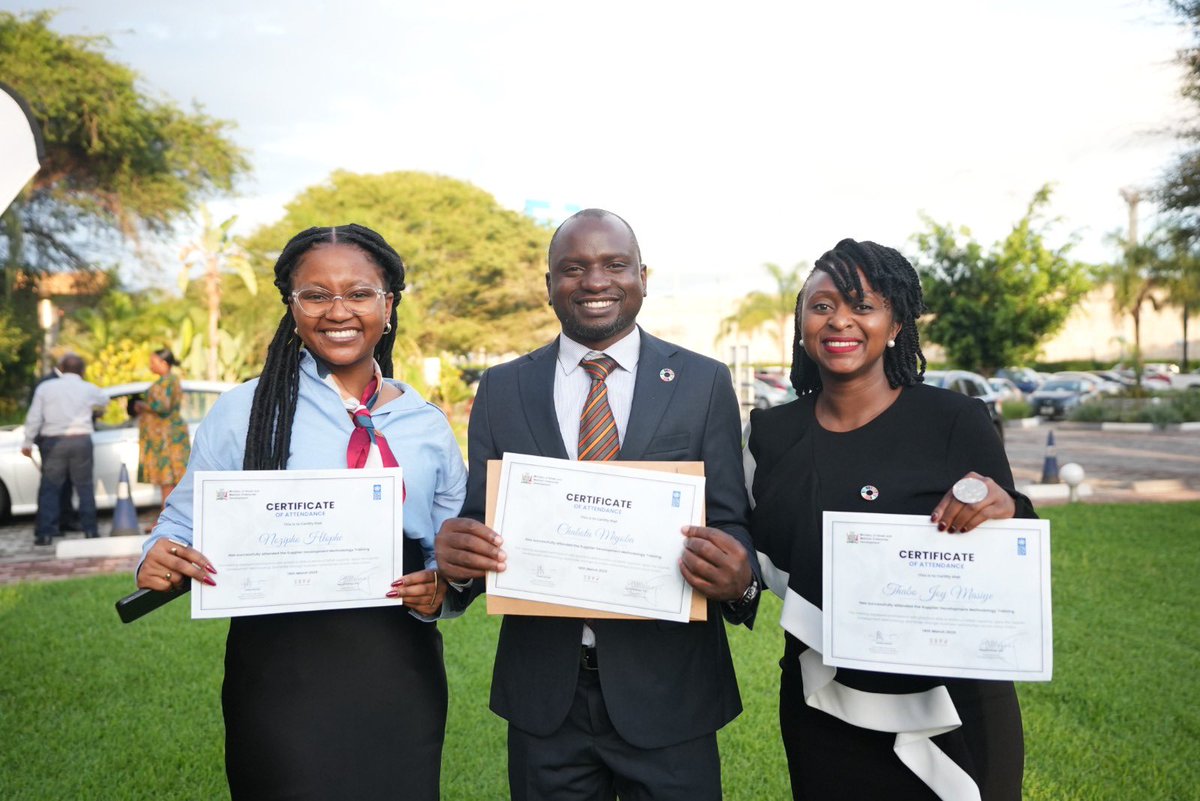 UNDPZambia's tweet photo. This month, we celebrate a key milestone in 🇿🇲’s development journey!

The 4-month long training of National Consultants for the Supplier Development Program is now complete! The consultants will support 🇿🇲 in building national capacities &amp; bolstering Zambia's economic foundation https://t.co/sHdISuxQaY