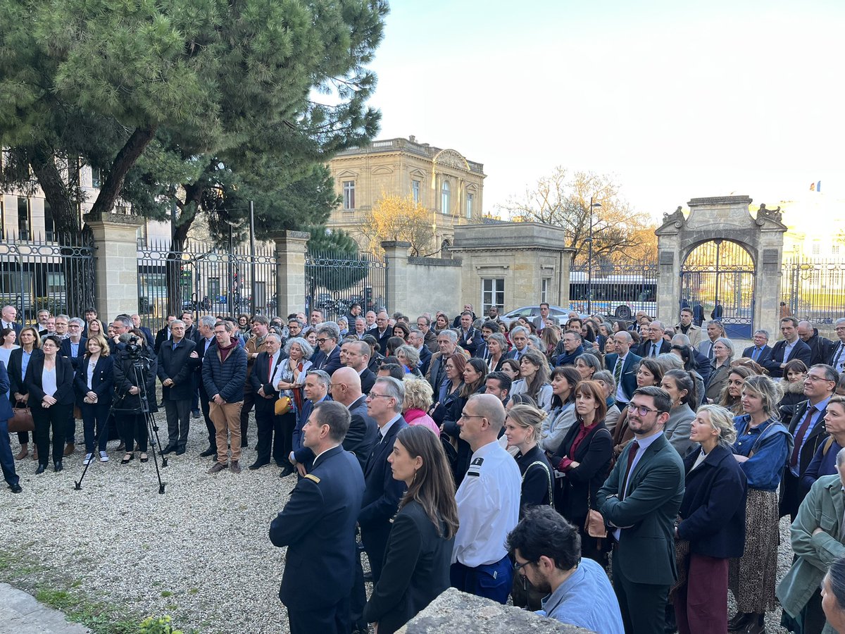 AcBordeaux's tweet photo. 🇫🇷  Réception à l'occasion du départ de la rectrice @ABisagni après plus de 5 années à la tête de l'@AcBordeaux et @RANouvAquitaine. 
" Merci pour ces années de travail à vos côtés, je suis fière du travail que nous avons accompli ensemble au sein d’un collectif pluriel, https://t.co/q2doShvevh