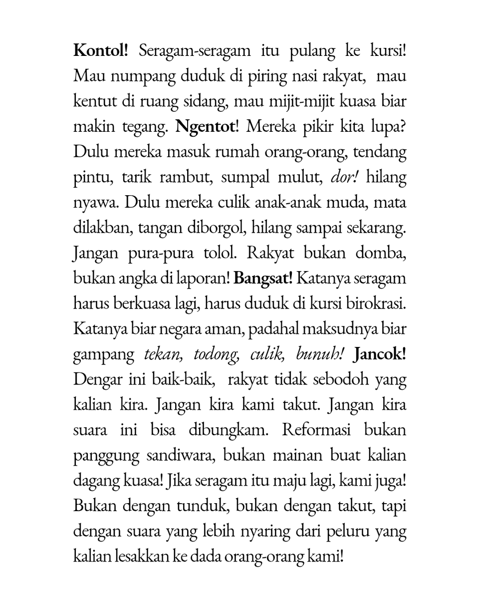 Revassers's tweet image. Militerisme dibesarkan, demokrasi dikuburkan.

#TolakRUUTNI #CabutRUUTNI #PeringatanDarurat