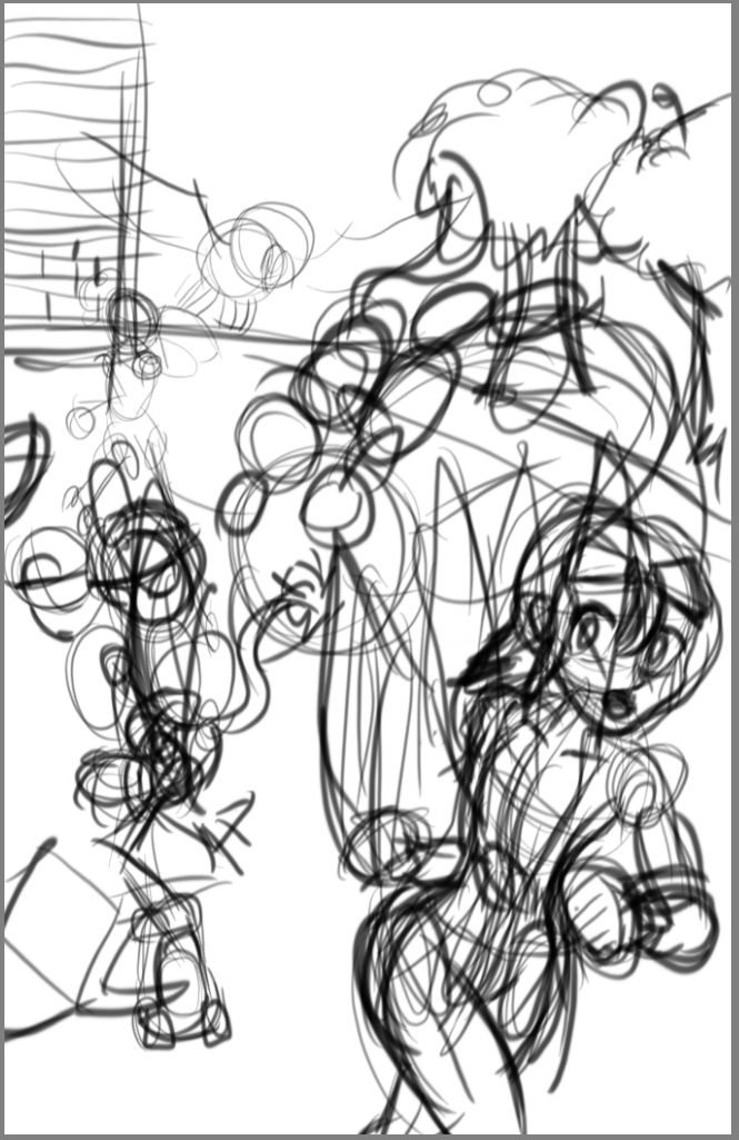blademanunitpi's tweet photo. WIP sketch for Appbeasts #1 cover! Vicky & Simon the Jag_v3 lead the charge on BitSpider_v3, while Mae & Hibs (with Pickles_v3) skate in. In the back, Sheryl sends Norma (Birdie_v3) to attack ByteSpider_v4! 🕷️🛹 What do you think? #Appbeasts #WIP #ComicArt #FeedbackWelcome https://t.co/Q5chRBTH89