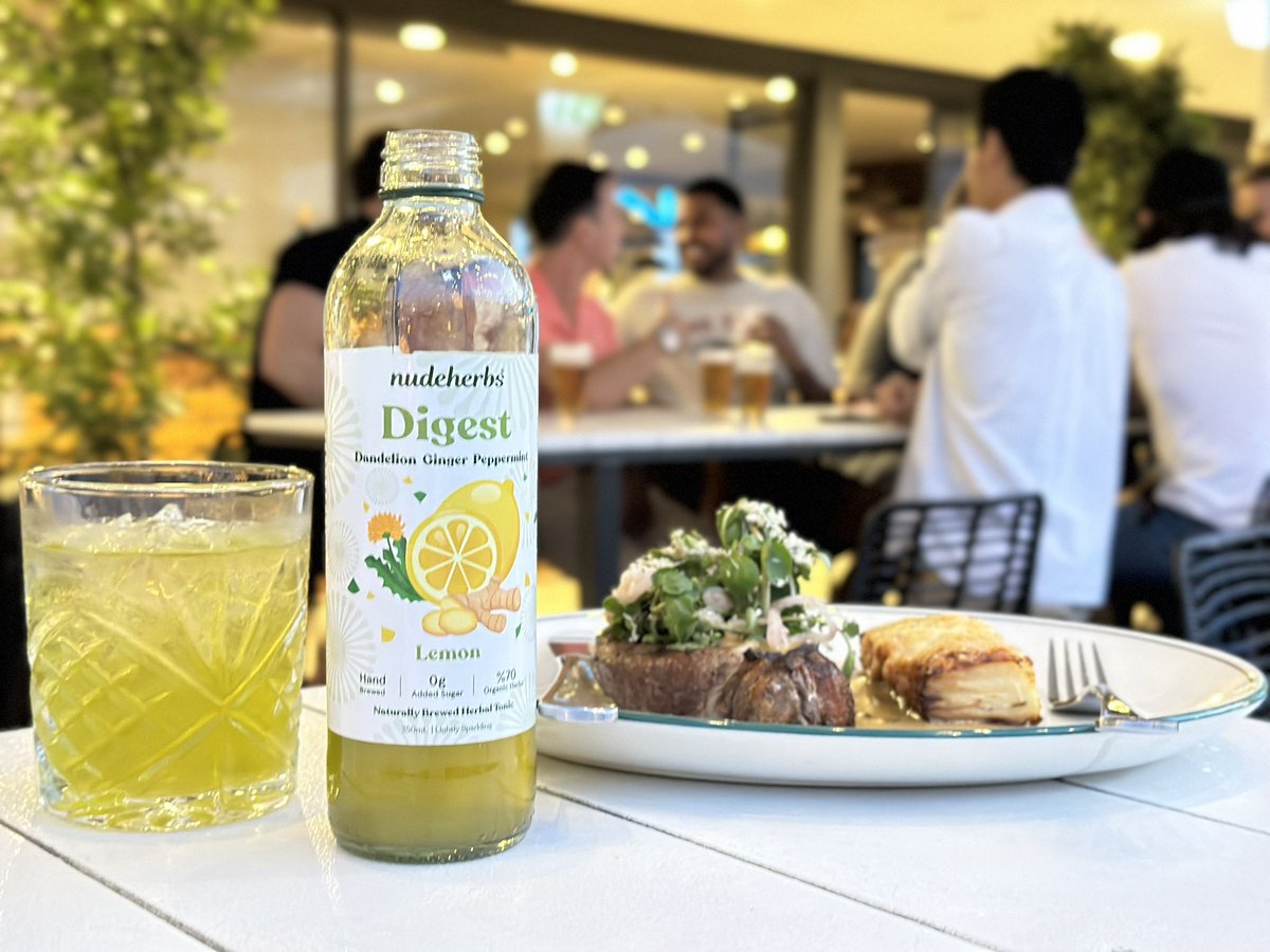 NudeHerbs's tweet image. Savour the flavour, fuel your digestion!Pair your meal with Digest—lightly fizzy, naturally brewed, and packed with nutrients. No added sugar, just pure refreshment! 🥩🥂 #DigestWell #NourishNaturally #RealHerbs #LightlyFizzy #NoAddedSugar #nudeherbs #FoodPairing #HealthyChoice