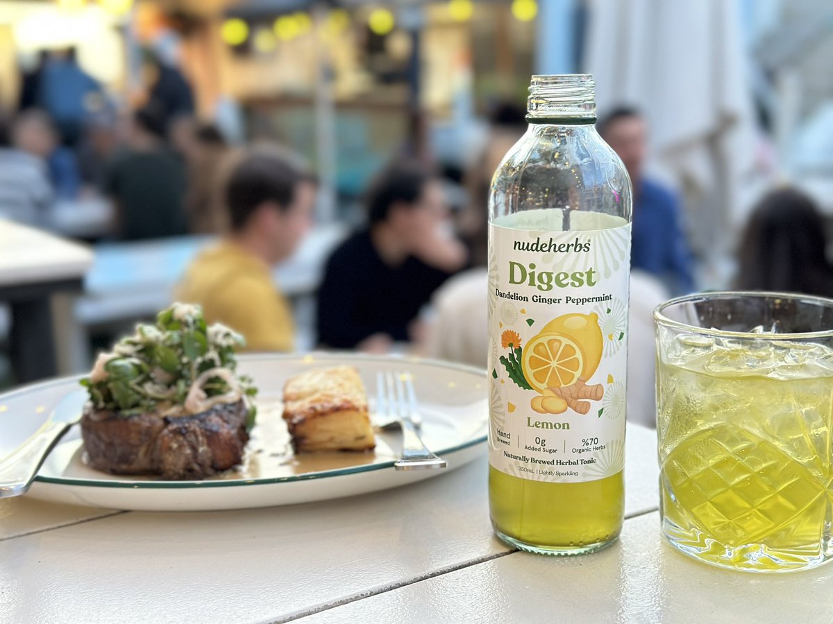 NudeHerbs's tweet image. Savour the flavour, fuel your digestion!Pair your meal with Digest—lightly fizzy, naturally brewed, and packed with nutrients. No added sugar, just pure refreshment! 🥩🥂 #DigestWell #NourishNaturally #RealHerbs #LightlyFizzy #NoAddedSugar #nudeherbs #FoodPairing #HealthyChoice