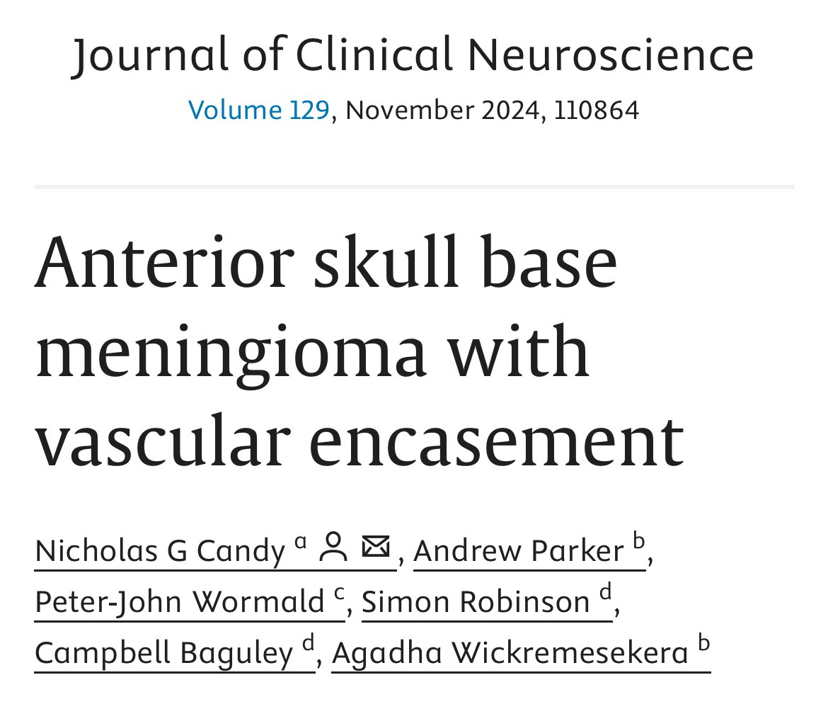 DrNickCandy's tweet image. We recently published three videos open access as part of a endoscopic endonasal video series from @_jocn
sciencedirect.com/special-issue/…