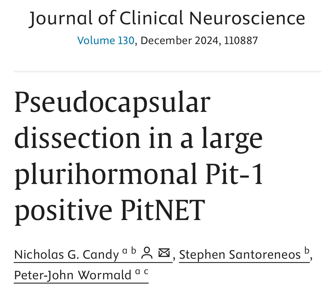 DrNickCandy's tweet image. We recently published three videos open access as part of a endoscopic endonasal video series from @_jocn
sciencedirect.com/special-issue/…