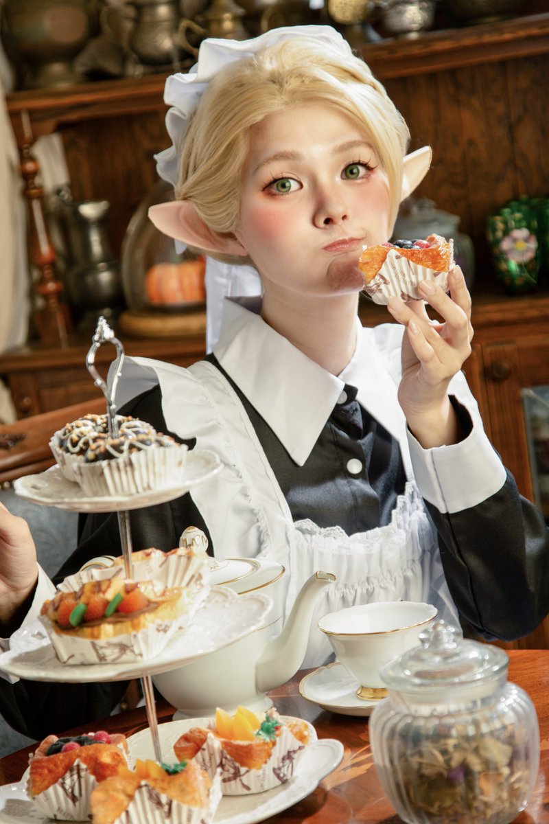 むぐ！  #marcille #maid #cosplay
