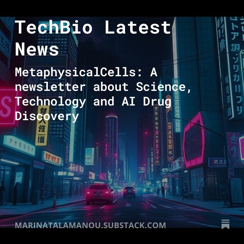 TechBio Latest News

open.substack.com/pub/marinatala…

#DrugDevelopment_AI #DrugDiscovery_AI 

#Metaphysicalcells

#Substack

#TechBio

#Weekly_TechBio_News