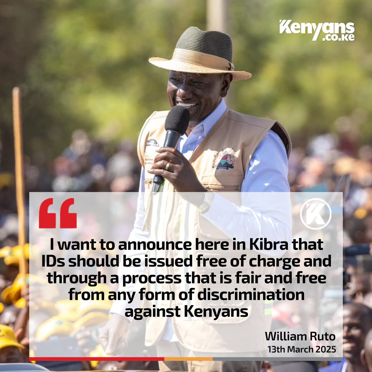 With President Ruto's directive #IDNiFree this means easier access to jobs, HELB loans and a brighter future for the youth, no more barriers
#IDBilaStress
#ID4All

Rachel #NISIPKe #AbidjanRevival2025 #WRCSafariRally2025 Lakers National ID State House First Lady Naivasha #JKLive
