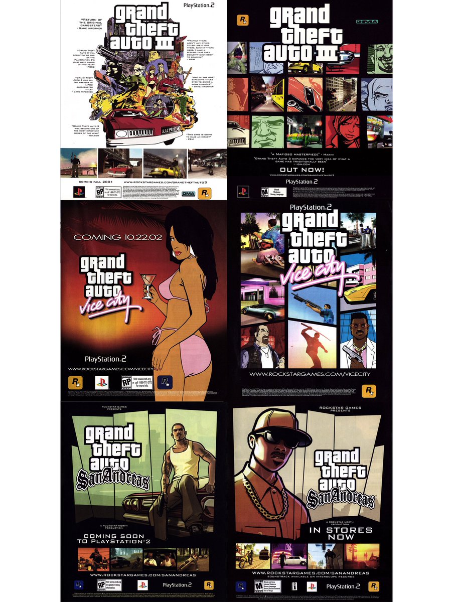 The PS2 had 3 GTA main games. GTA V had three Playstations.