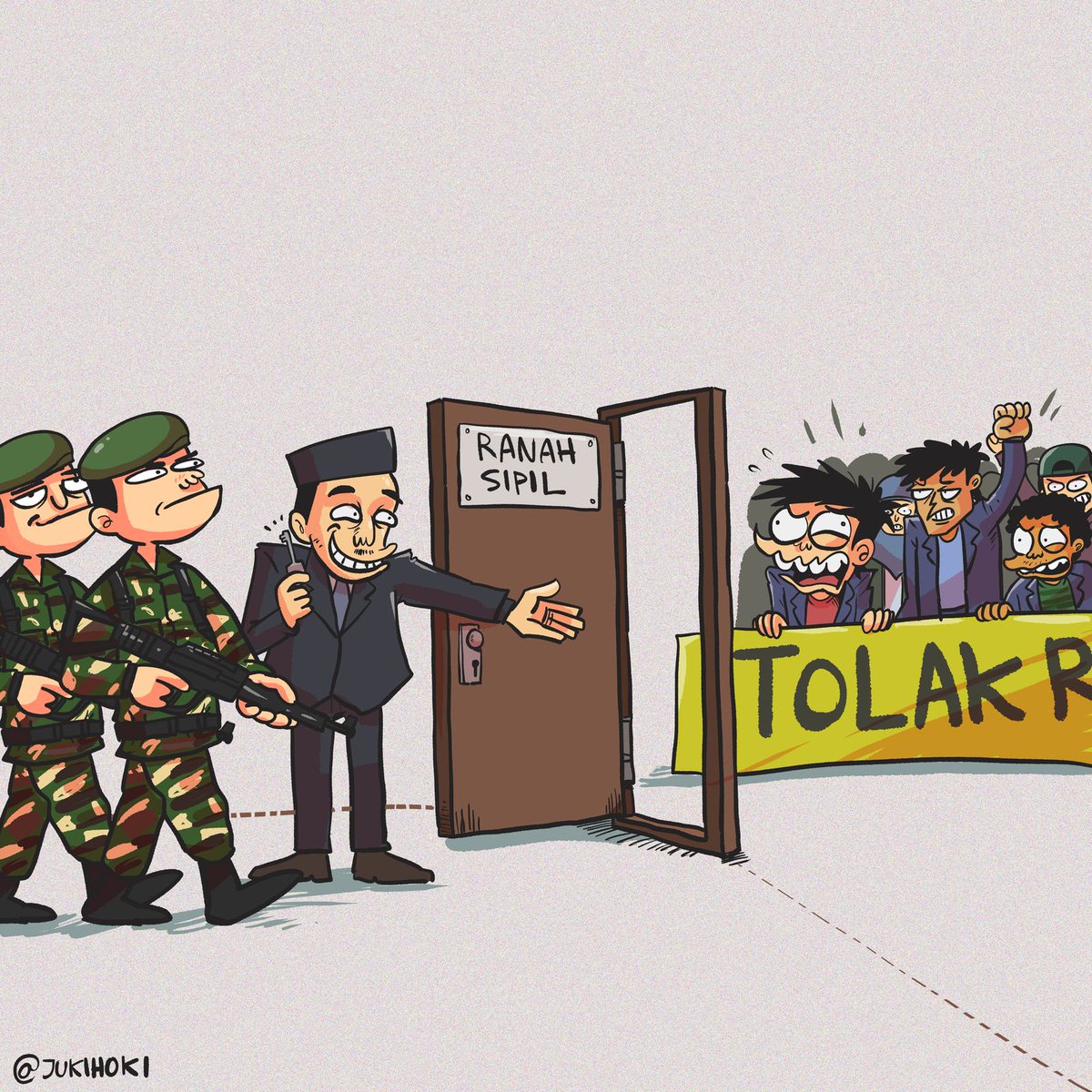 JukiHoki's tweet image. “Jangan lebai, enggak seperti yang kalian bayangkan ah.”
Kalau hari ini mereka buka satu pintu, siapa jamin mereka gak buka pintu lain di masa depan?