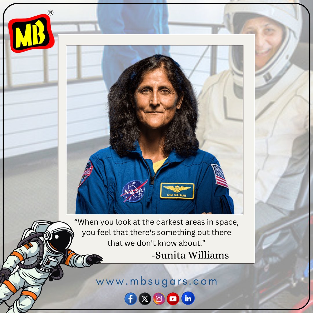 MBSugarsPharma1's tweet photo. Congratulations on your safe arrival back on Earth, Sunita Williams! Your courage and resolve during your time in space have been incredibly inspiring. You have demonstrated to the world the essence of pushing the limits of exploration and resilience.
#sunitawilliamsreturns #NASA https://t.co/D8WtyAzUoS