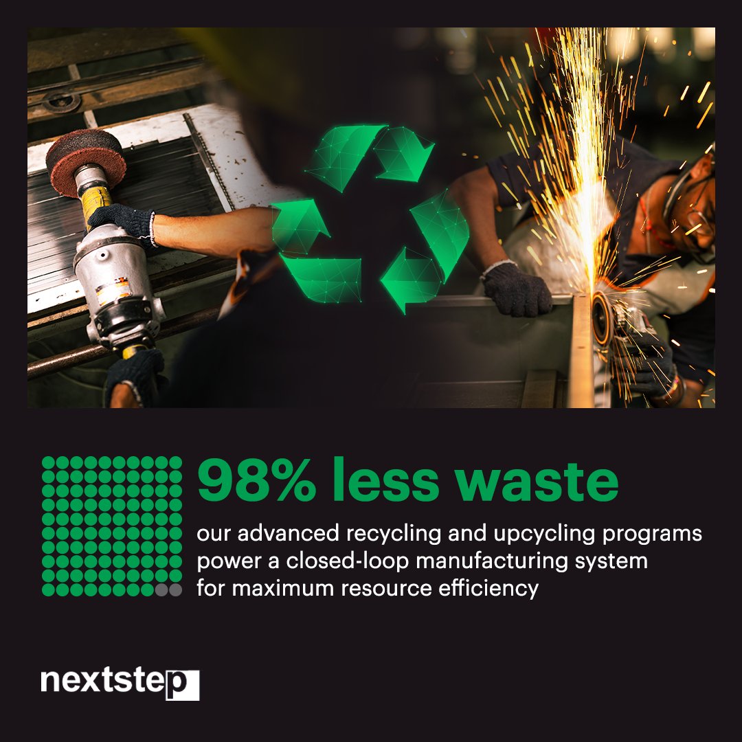 nextstepeng's tweet photo. We respect our environment and take concrete actions to demonstrate that commitment.

We believe manufacturing can contribute to a greener future by embracing innovative, circular practices. https://t.co/SxrlijVRHg