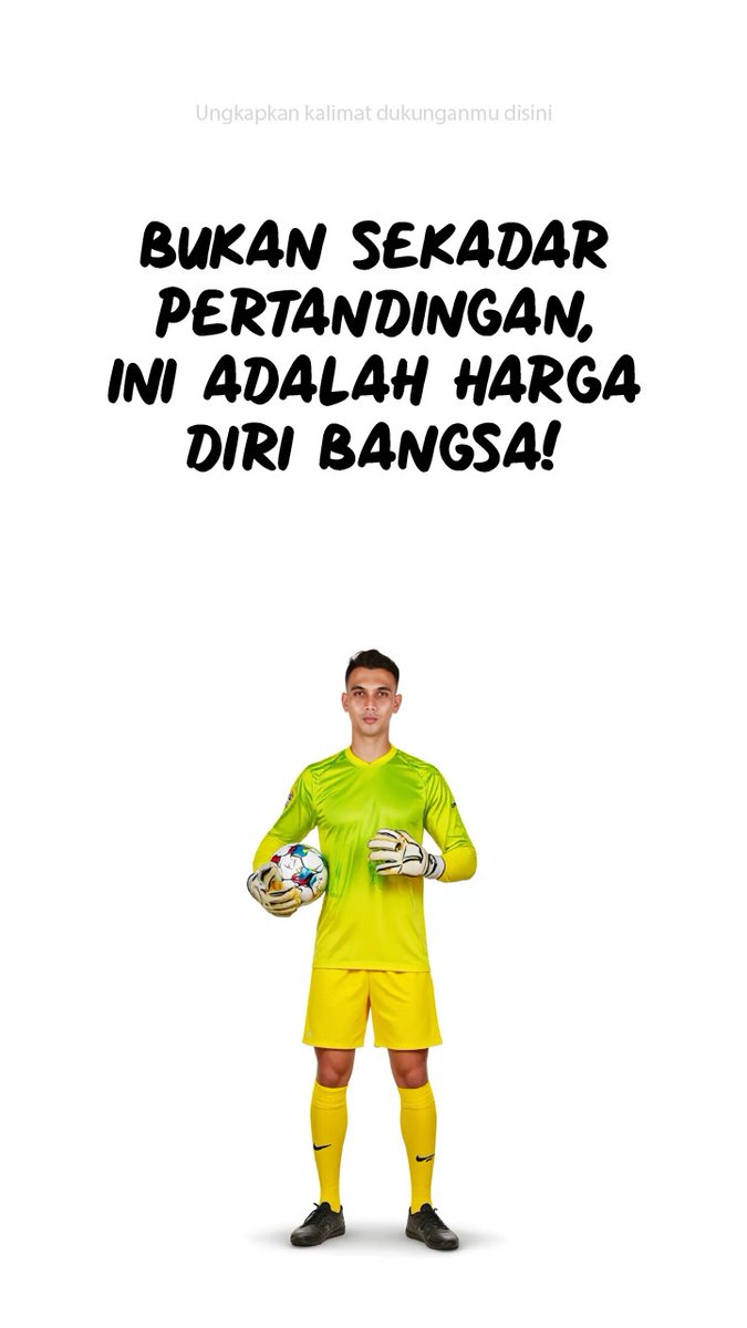 Ketika semua terasa sulit, tetaplah percaya bahwa usaha kerasmu akan membuahkan hasil.
#TimnasDay 
Ungkapin Smangat Kita