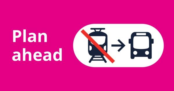 Buses will replace all trains this Sunday from late evening on the:
• Southern Line - Buses will replace services on the Southern Line, between Pukekohe and Otahuhu.
• Eastern Line - Buses will replace services on the Eastern Line, between Manukau and Waitematā (Britomart).