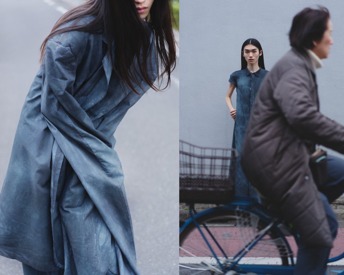 Some indigo-dyed  prototypes from my new collection that I’ve been working on since moving to Japan #wip
