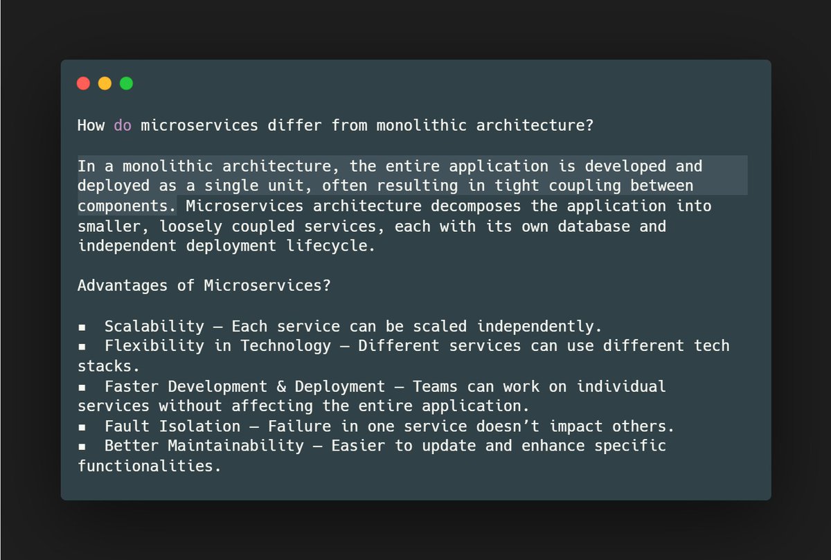 Monolithic Vs Microservices
#java #springboot #ayshriv #microservices

In a monolithic architecture, the entire application is developed and deployed as a single unit, often resulting in tight coupling between components.