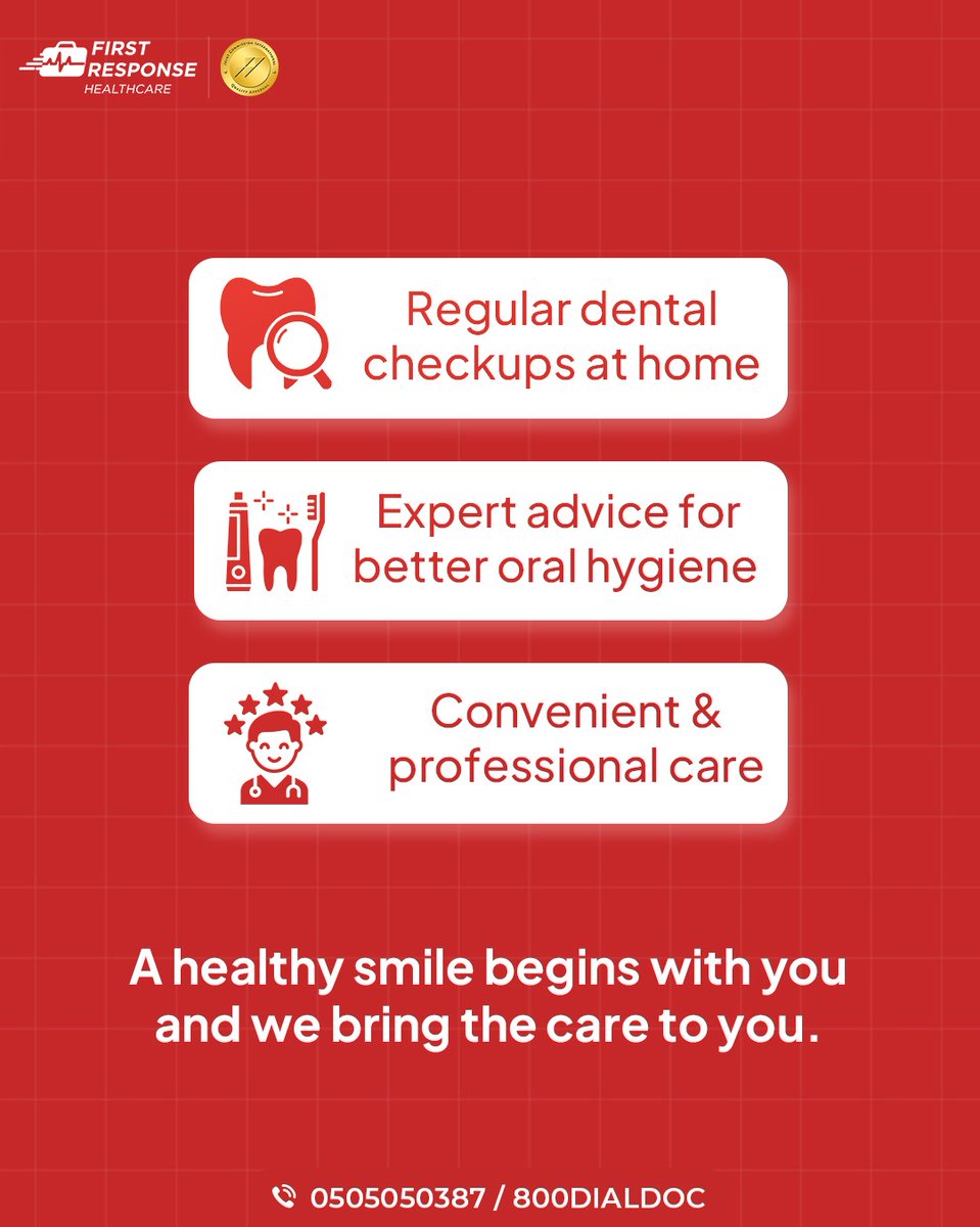 frhglobal's tweet photo. Your smile deserves the best care! 🦷✨ This World Oral Health Day, prioritize your dental health with Dentist On Call—expert care, right at your home.

📞 Call 0505050387 / 800DIALDOC https://t.co/nlJmp4vRSZ