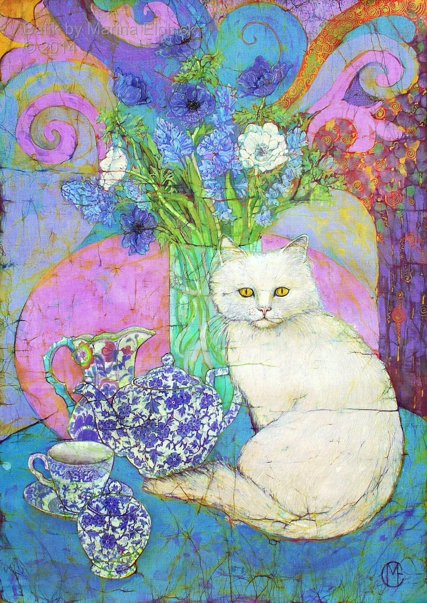 Marina Elphick. contemporary UK batik artist #womensart