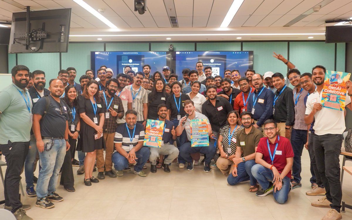 🇮🇳 Bengaluru 🤝 @GenAICollective!!

I'm BLOWN AWAY by the entrepreneurial energy exuding from ever