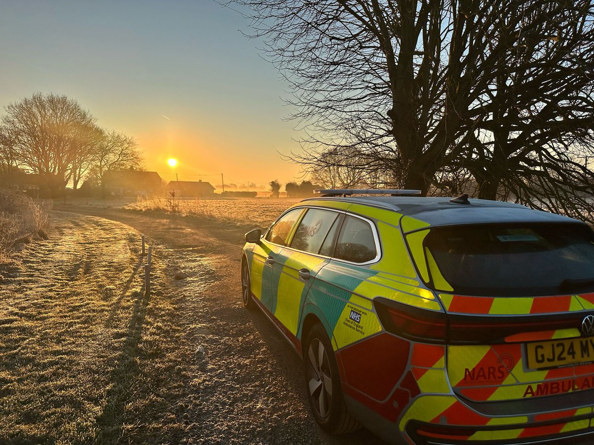 NARS First Responder Joe C caught this wonderful sunrise this morning while returning from a 999 call. Mother nature at its finest!
