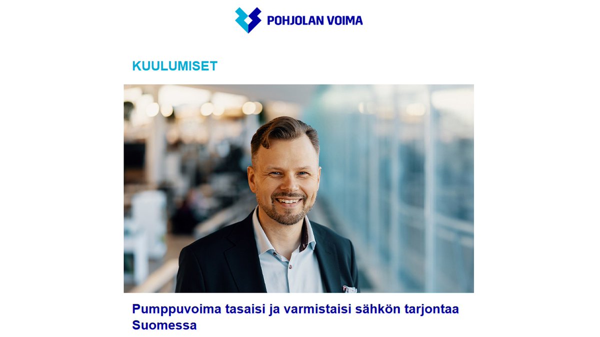 Pohjolan Voiman uutiskirjeessä 2/2025 mm. pumppuvoimakuulumisia ja hankkeen uusi projektikoordinaattori sekä Isohaaran voimalaitokselle räätälöity autopilottijärjestelmä. web.apsis.one/wve/5b2efd45-e…  #PVOVesivoima #pumppuvoima #Isohaara