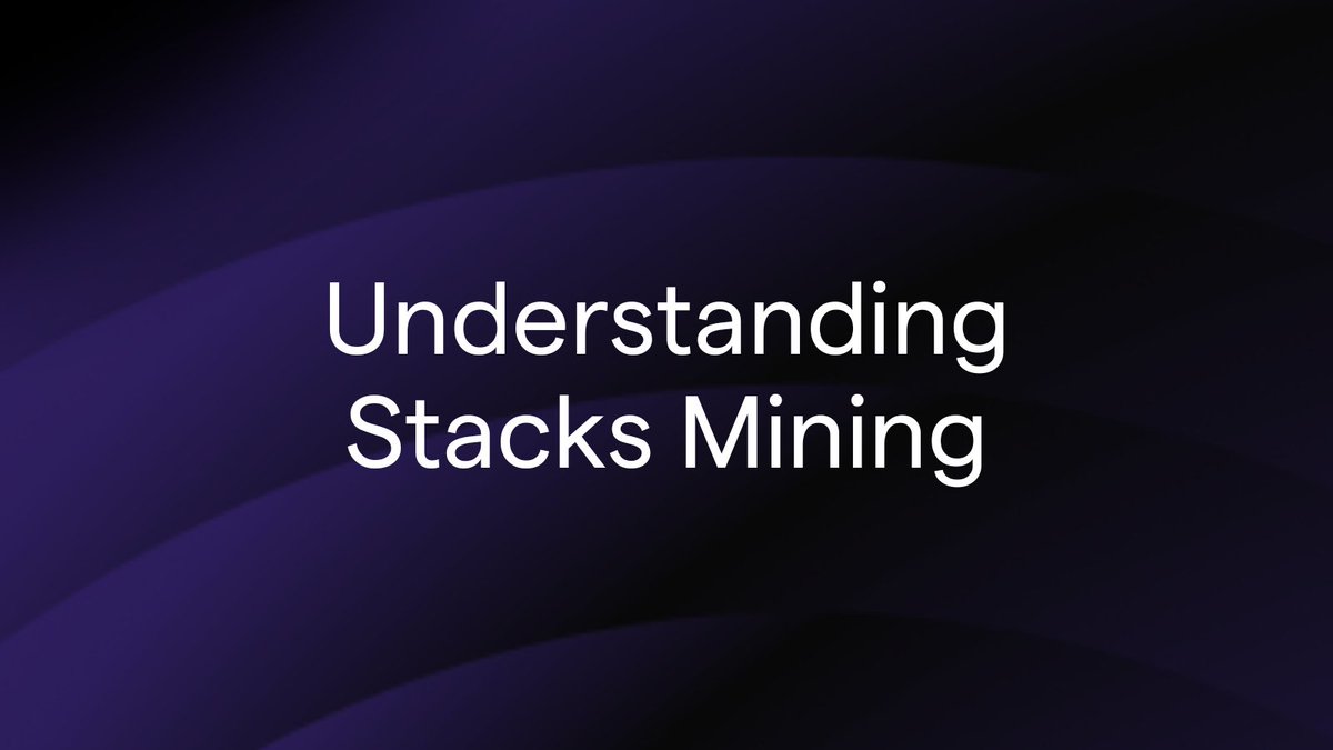 StacksAsiaOrg's tweet photo. Understanding Stacks mining, a thread 🧵

We’ve added a new section to the Stacks docs explaining why Stacks' low miner count isn’t a decentralization concern.

TL;DR: More miners ≠ more security. Stackers ensure security &amp; finality. ✅

Here’s a quick breakdown 👇 https://t.co/GguuxcjOMP