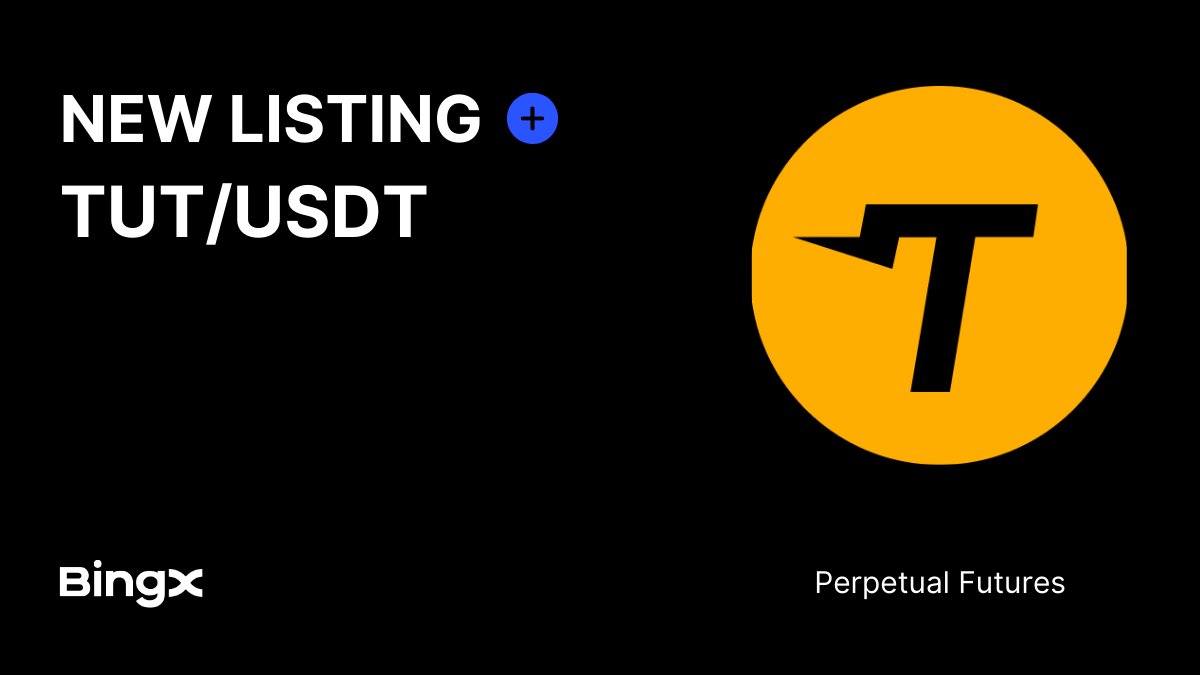 BingXOfficial's tweet photo. Passed the test, now it’s time to flex. $TUT is now live on BingX Futures. @tutorialtoken🎓

Trade Now: https://t.co/2Qz6FSAjfp https://t.co/spamUMi60t