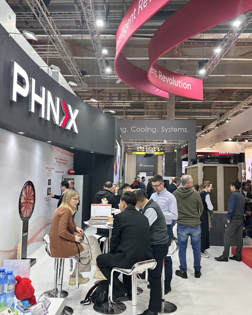 PHNIXEN's tweet image. At ISH 2025, PHNIX is showcasing its complete range of R290 heat pump solutions for the European market! Plus, discover our Smart Residential Energy Solution in collaboration with SAJ. 
👉See you soon at PHNIX booth Hall 12.1, Stand E80!
#ISH25 #Frankfurt #HVAC