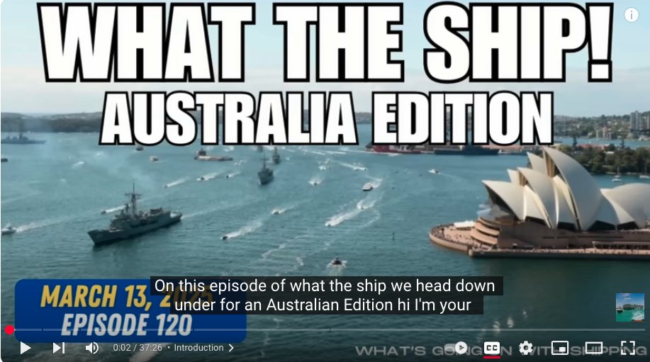 Absolutely loved joining <a href="/mercoglianos/">Sal Mercogliano (WGOW Shipping) 🚢⚓🐪🚒🏴‍☠️</a> What's Going on With Shipping for his Australian addition of 'What the Ship!'.

If you haven't checked outs Sal's YouTube channel you absolutely should!

You can watch our episode via the link below 👇

<a href="/NSC_ANU/">ANU National Security College</a>

youtube.com/watch?v=mIY7eW…