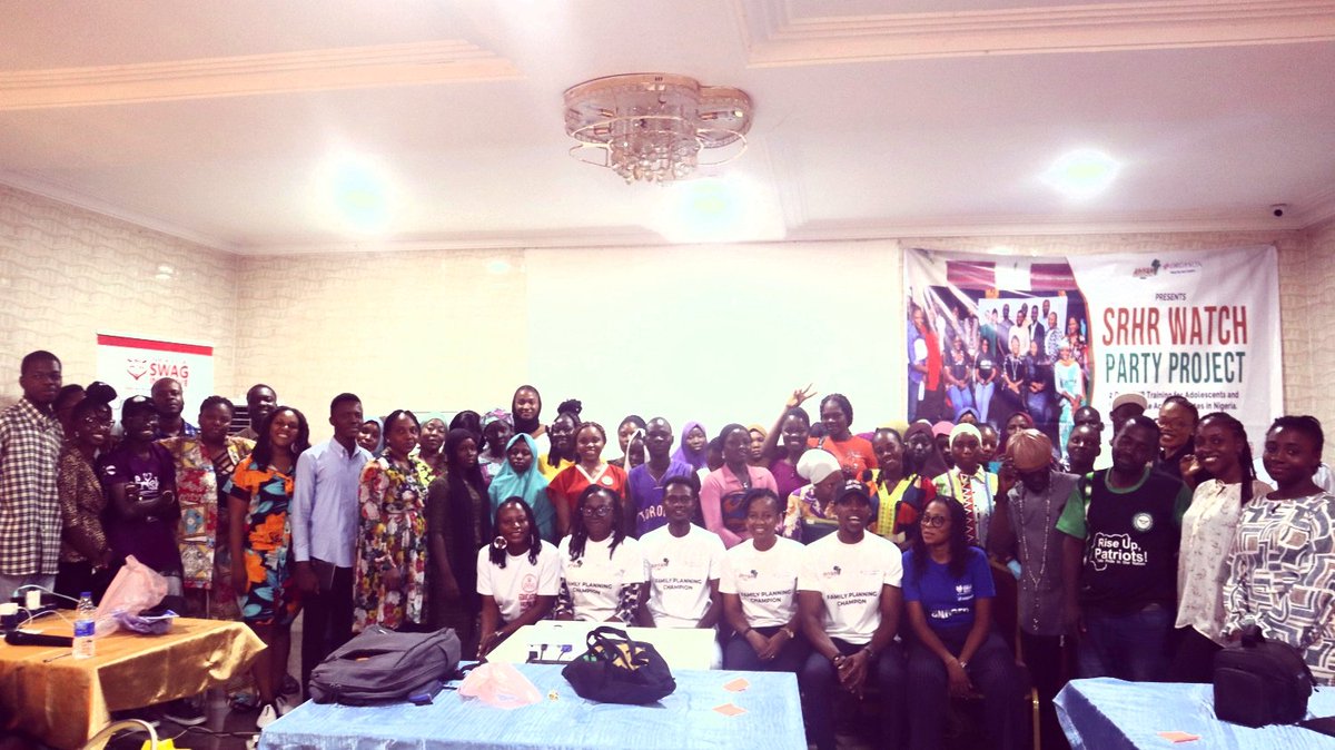 Exciting Updates: We trained 100 adolescents and young people in Abuja on SRHR led by our member organization <a href="/swag_initiative/">Stand With A Girl Initiative</a> in our ongoing #SRHRWatchParty project implementation across 6 states. Thankful to <a href="/OrganonLLC/">Organon</a> for the sponsorship.