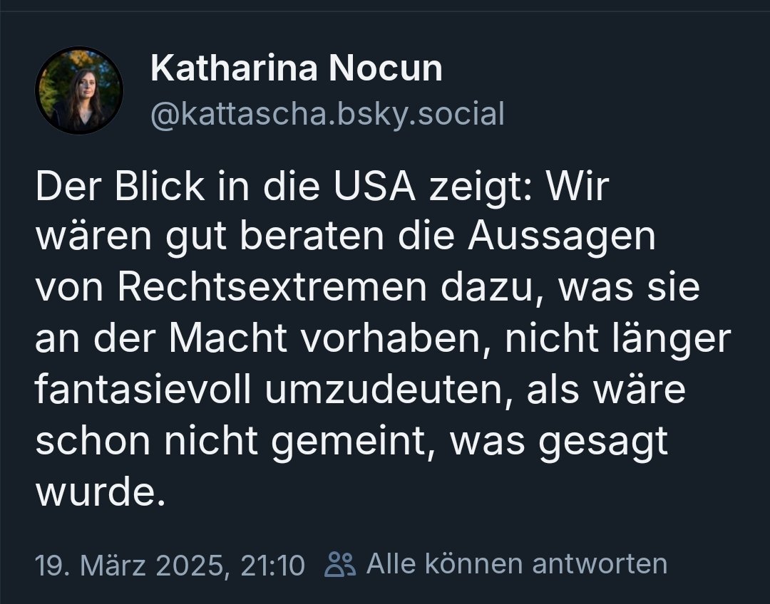 1933 sollte Lehre genug sein...