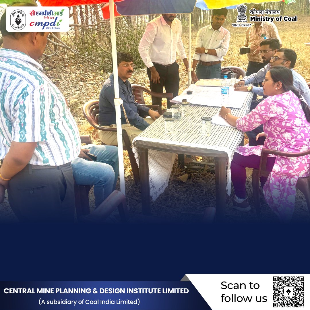 cmpdil's tweet photo. GM (Exploration), visited drill sites at Gopalpur Camp and Behramal Block

Shri Rajiva Kumar Singh, GM (Exploration) along with RI-VII Bhubaneswar officials visited the drill sites at Gopalpur Camp and Behramal Block (Ib Valley CF) on 19.03.2025. The GM discussed the strategic plan for achieving the 2024-25 drilling targets. He also inspected the outsourced APC drill site at Behramal Block, where he assessed performance and motivated the team. 

@kishanreddybjp  @satishdubeyy 
@CoalMinistry  @CoalIndiaHQ  
#CMPDI #CIL #exploration #drilling #strategicplanning #teamwork #performance