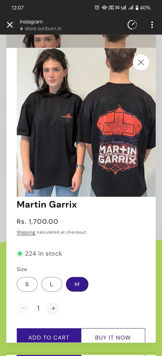 WildYakIndia's tweet photo. @SunburnFestival  XXL size ? Why are you guys doing this. Please kindly suggest how a user will be able to buy one when the size is not available.  Really 💔 https://t.co/zaYnCI0Z3L