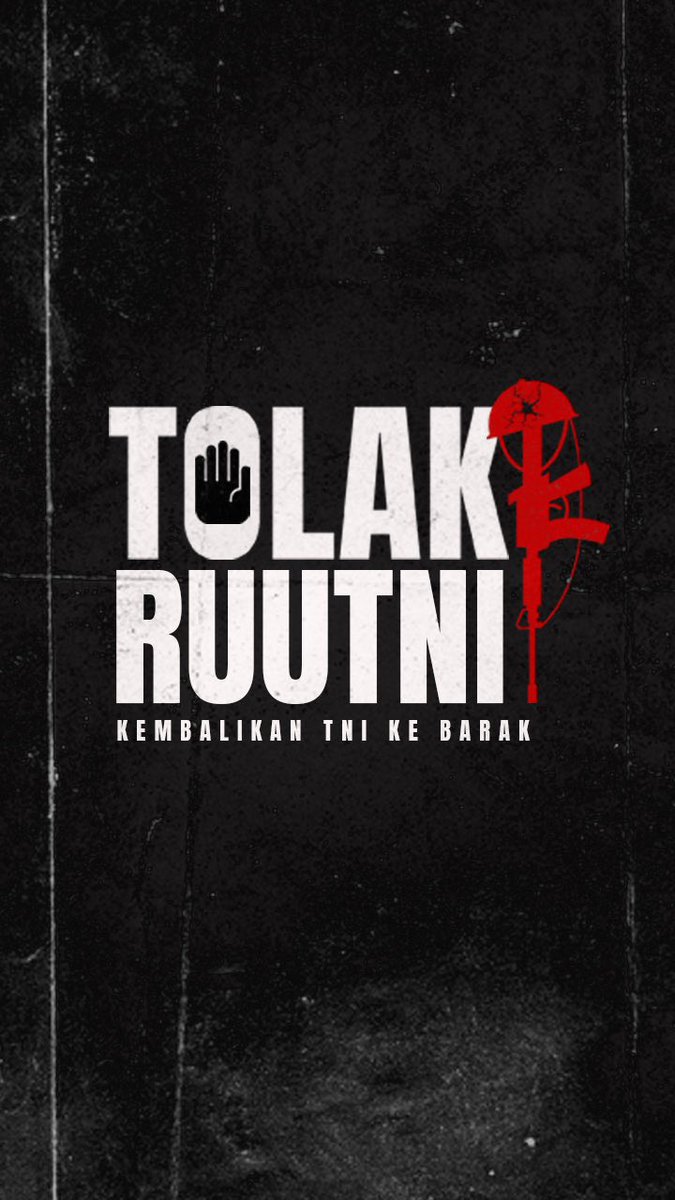 Plis jangan buta ya sama keadaan Indonesia saat ini. Ini baru awal dan keadaannya udah cukup rusak. Stop tone deaf ya

#TolakRUUTNI
#TolakRevisiUUTNI
#PeringatanDarurat 
#IndonesiaGelap
#TolakDwifungsiABRI