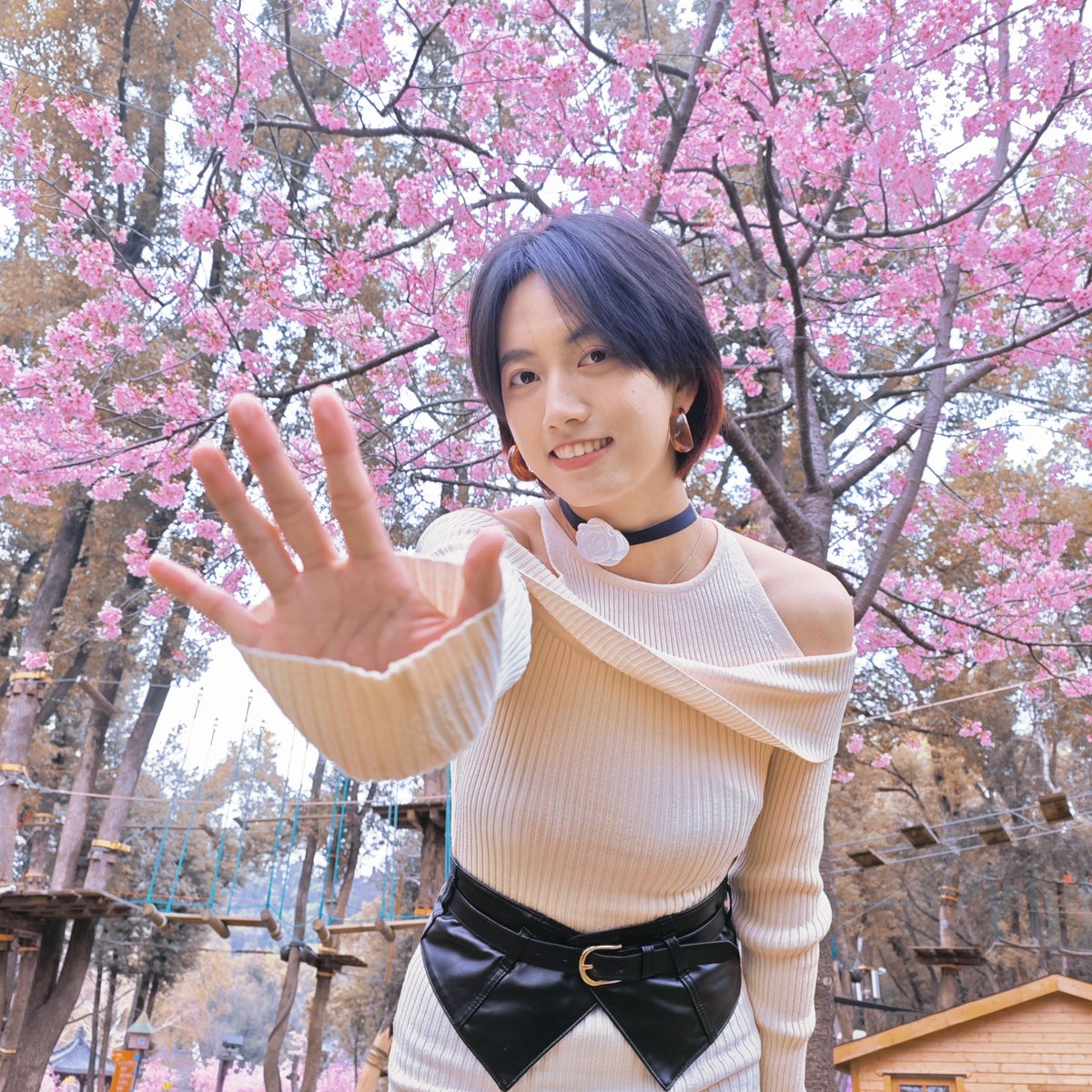 “呐，puppy，要跟我一起进入春天吗”