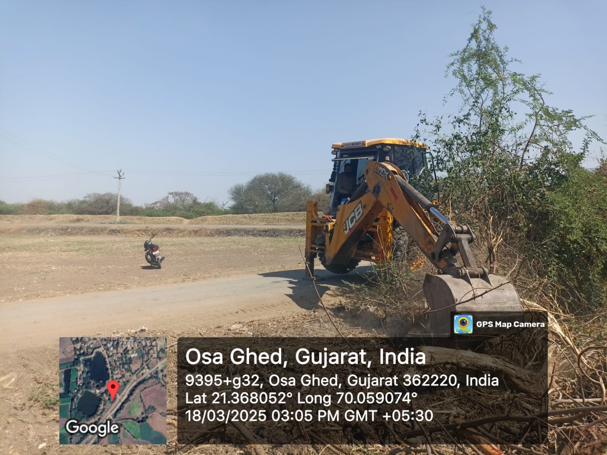 તા.૧૮/૧૨/૨૦૨૫ ના રોજ માંગરોળ તાલુકાના ઓસા ઘેડ ગામે ગૌચર દબાણ દૂર કરવાની ની સ્પેશિયલ ડ્રાઈવ ચલાવવામાં આવી.
<a href="/CMOGuj/">CMO Gujarat</a> <a href="/collectorjunag/">Collector Junagadh</a>