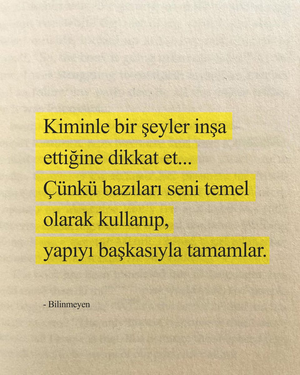 Çünkü bazıları seni temel olarak kullanır.