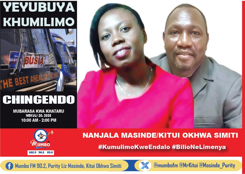 KIMILEMBE!!  LUSIMO: KUMUTAMBO KUKHUNYOA, BUINDA BUKHAKHUNYOA!. Yeyubuya Khumilimo, Nanjala Ne Kitui. Lusimu: 0710728882/0759375305 - Burume: 23669 X: <a href="/masinde_purity/">Purity Masinde</a>. <a href="/MrKitui/">Kitui Smith, Caleb</a>