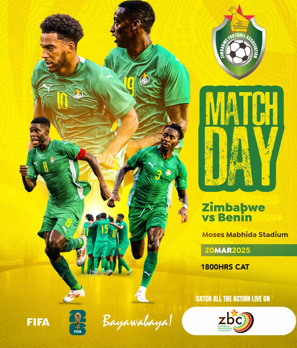 It’s MATCHDAY! 

#bayawabaya🇿🇼