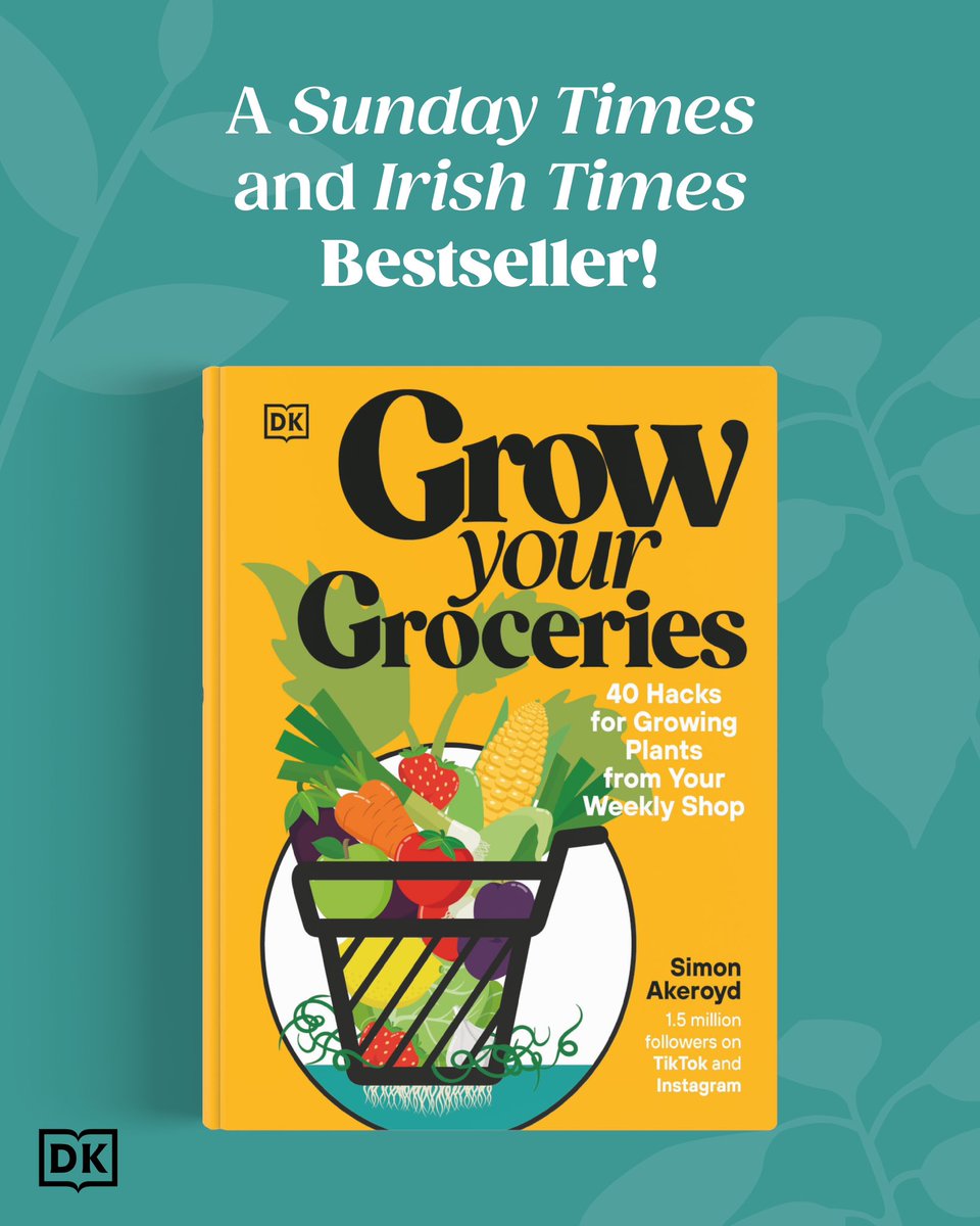 I’m not actually sure if the number of sales of my book Grow Your Groceries is doubling in Dublin to be fair. Just any excuse for an awful Dad joke. But I did want to say thank you to everyone in Ireland because my latest book was an Irish Times bestseller last week. Thank you 💚