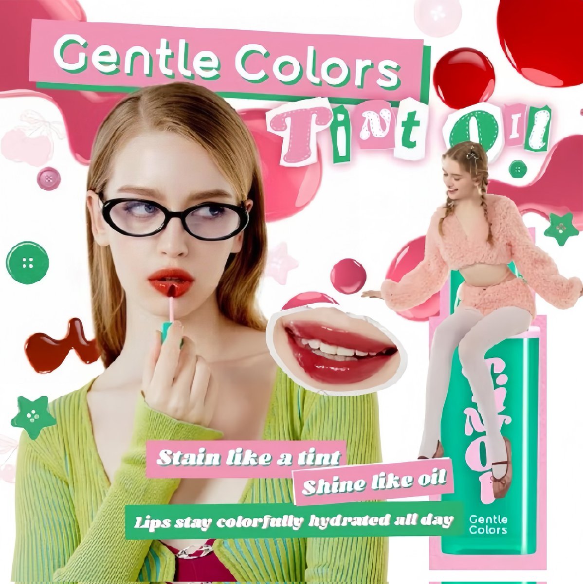 tthanthanos's tweet photo. Gentle Colors Tint Oil 4.5g  🌱🩵
ลิปทินท์ออยล์ สีชัดติดทน ฉ่ำโกลวแบบออยล์ เนื้อเบาสบายปาก

 🧺 https://t.co/8z3FxObX5l https://t.co/yOwr5iFgP3