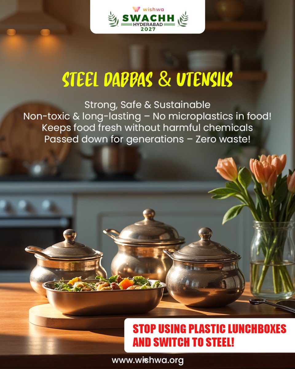 wishwaindia's tweet photo. India’s Timeless Sustainability ♻️

Our ancestors lived zero-waste &amp; plastic-free with Neem Datun, steel dabbas, &amp; upcycled fabrics. Let’s revive these eco-friendly traditions for a greener future! 

#GoGreen #ZeroWasteLiving #SustainableIndia #EcoFriendlyLifestyle #DitchPlastic https://t.co/RCfkcXM5zm