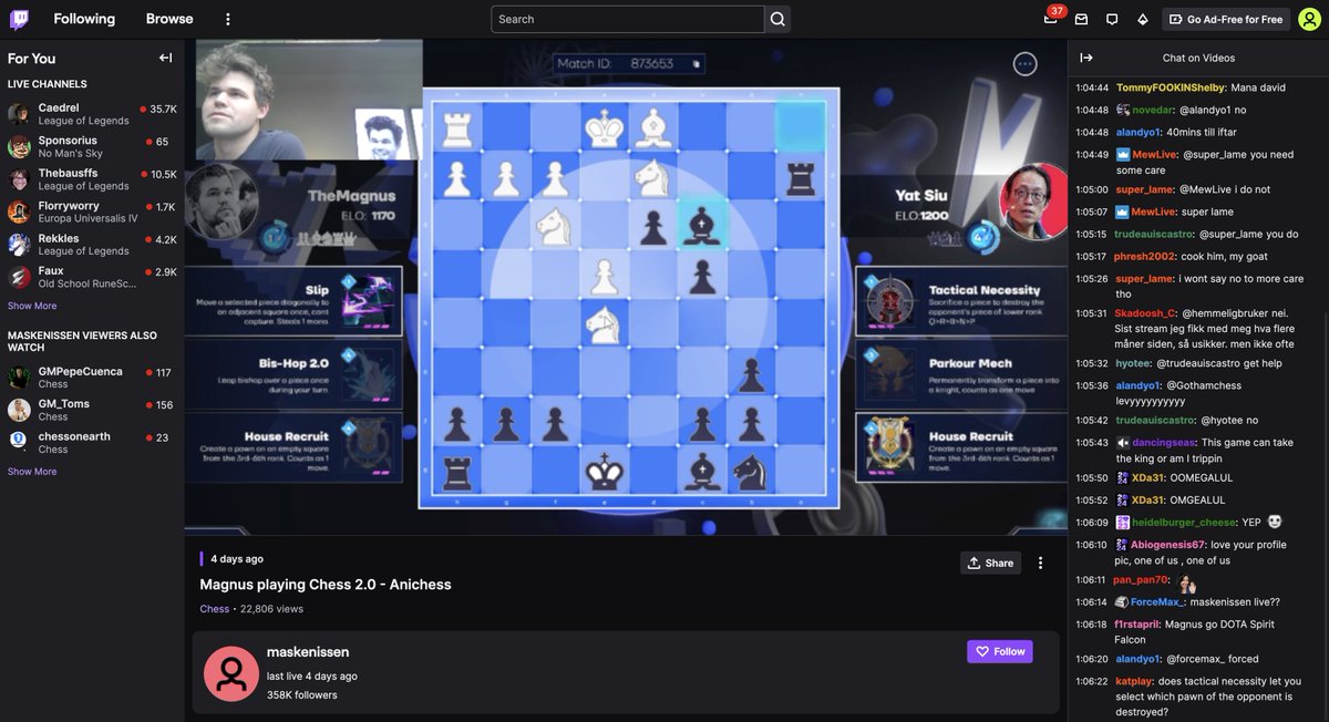 AnichessGame's tweet image. Checkmate! @AnichessGame is the latest addition to @base. ♟️

A free-to-play magical chess experience built by @animocabrands in partnership with @chesscom  (200M+ players), Anichess is redefining strategy with digital ownership, spell-infused gameplay, and onchain innovation.…