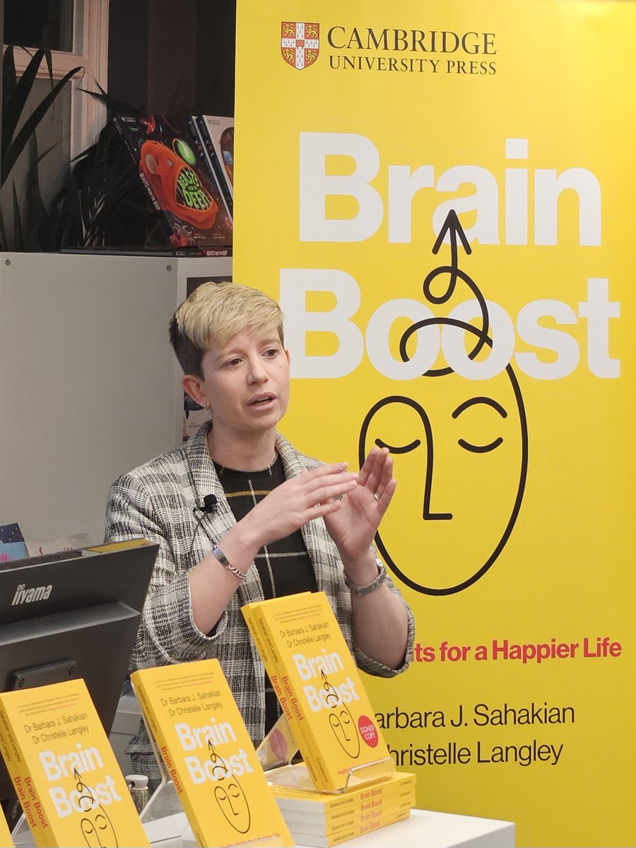 Cambridge University Press Bookshop (@cupbookshop) on Twitter photo A massive thank you to <a href="/BJSahakian/">Barbara Sahakian</a> and <a href="/DrCLangley/">Christelle Langley</a> for starting our <a href="/Cambridge_Fest/">Cambridge Festival</a> events in style. Their book Brain Boost gives easy to follow advice for brain health, happiness and wellbeing 🧠📚. Get your copy here👇🏼
cambridgebookshop.co.uk/products/brain… A massive thank you to <a href="/BJSahakian/">Barbara Sahakian</a> and <a href="/DrCLangley/">Christelle Langley</a> for starting our <a href="/Cambridge_Fest/">Cambridge Festival</a> events in style. Their book Brain Boost gives easy to follow advice for brain health, happiness and wellbeing 🧠📚. Get your copy here👇🏼
cambridgebookshop.co.uk/products/brain…