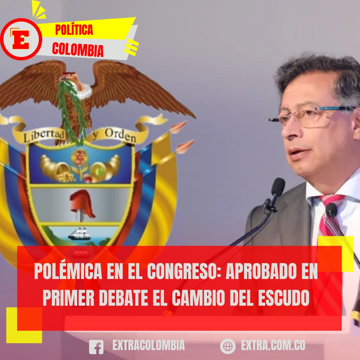 🛑 #Debate en el #Congreso | El Pacto Histórico impulsa la modificación del escudo nacional para incluir "Orden Justo", argumentando que refleja un compromiso con la equidad y la justicia social. 🤔#PactoHistorico #Noticias #CambioAlEscudo
Info👉extra.com.co/el-congreso-av…