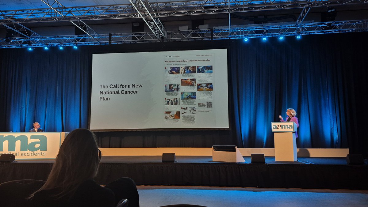 AvMA (@avmauk) on Twitter photo Timely cancer diagnosis can improve survival outcomes by up to 10%. Better systems & communication are key to faster diagnoses and better outcomes. <a href="/prof_price/">Professor Pat Price</a> at #ACNC2025 on why the UK must #CatchUpWithCancer
#PatientSafety Timely cancer diagnosis can improve survival outcomes by up to 10%. Better systems & communication are key to faster diagnoses and better outcomes. <a href="/prof_price/">Professor Pat Price</a> at #ACNC2025 on why the UK must #CatchUpWithCancer
#PatientSafety