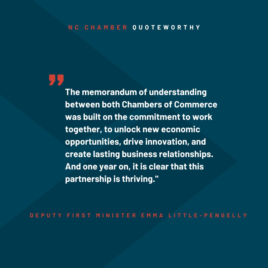 NC Chamber (@ncchamber) on Twitter photo During a trip to North Carolina earlier this week, Northern Ireland Deputy First Minister <a href="/little_pengelly/">Emma Little-Pengelly BL</a> commented on the anniversary of the NC Chamber and <a href="/NIChamber/">NI Chamber</a>'s MOU. Read More > bit.ly/3FFb2In During a trip to North Carolina earlier this week, Northern Ireland Deputy First Minister <a href="/little_pengelly/">Emma Little-Pengelly BL</a> commented on the anniversary of the NC Chamber and <a href="/NIChamber/">NI Chamber</a>'s MOU. Read More > bit.ly/3FFb2In
